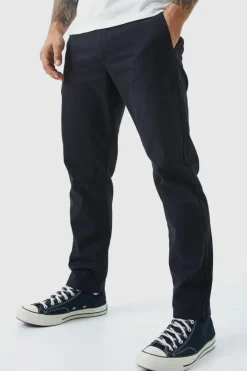 Fixed Waist Slim Cropped Chino