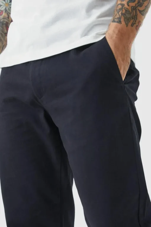 Fixed Waist Slim Cropped Chino