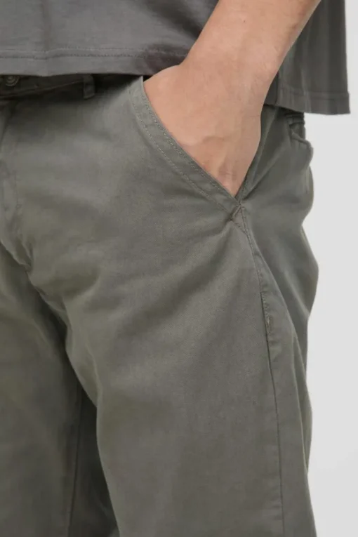 Fixed Waist Straight Chino Trousers