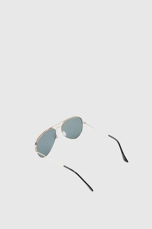 Gold Metal Navigator Sunglasses