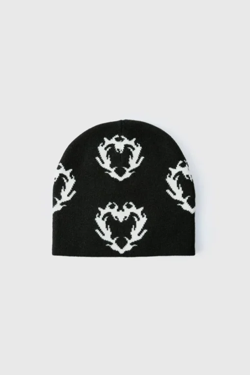 Gothic Heart Graphic Beanie