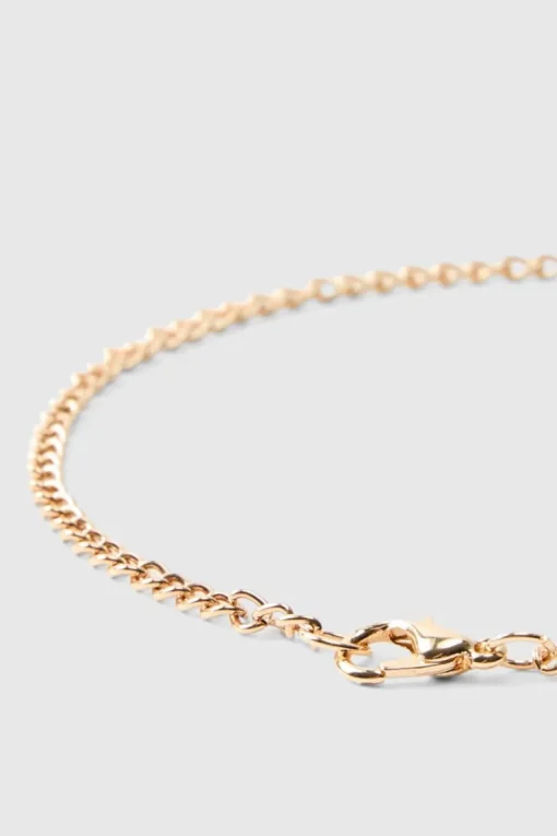 Green Gem Pendant Necklace In Gold