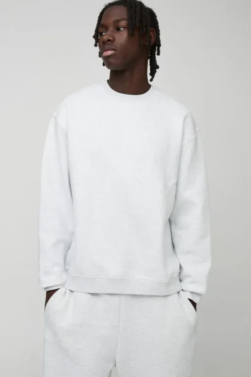 330GSM Basic Oversized Crew Neck Sweatshirt