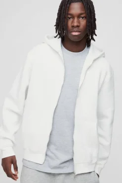 330GSM Basic Zip Through Hoodie