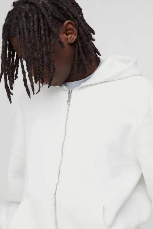 330GSM Basic Zip Through Hoodie