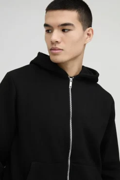 330GSM Basic Zip Through Hoodie
