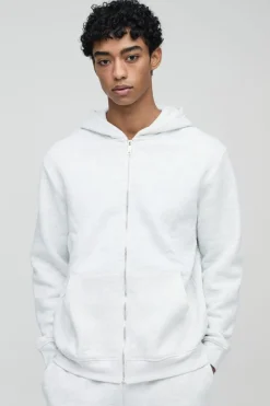 330GSM Basic Zip Through Hoodie