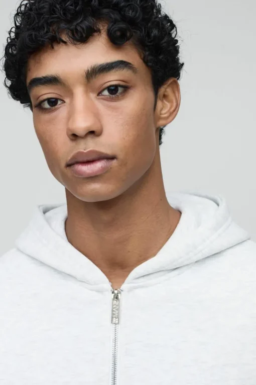 330GSM Basic Zip Through Hoodie