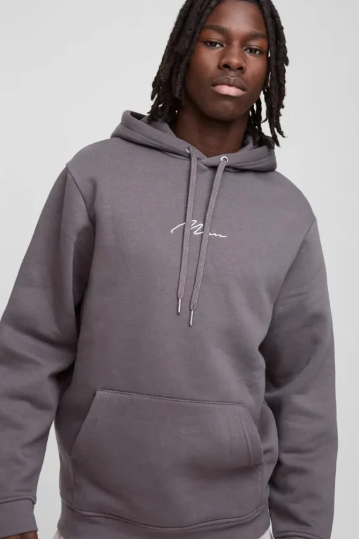 330GSM Man Signature Over The Head Hoodie