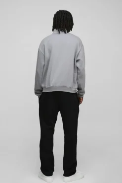 330GSM Oversized Basic Boxy Funnel Neck Sweatshirt