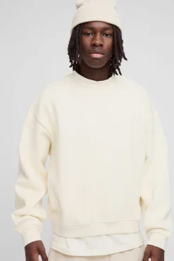 330GSM Oversized Basic Boxy Extended Neck Sweatshirt