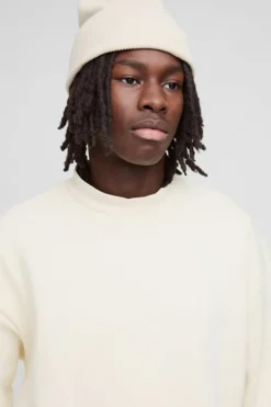 330GSM Oversized Basic Boxy Extended Neck Sweatshirt