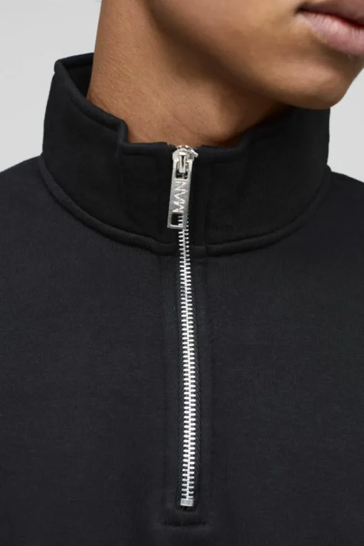 330GSM Oversized Basic Boxy Funnel Neck Sweatshirt