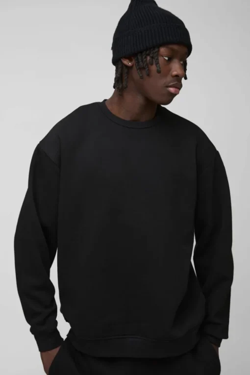330GSM Oversized Basic Crew Neck Sweatshirt