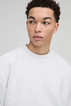 330GSM Oversized Basic Crew Neck Sweatshirt