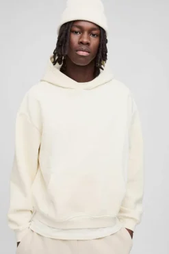 330GSM Oversized Boxy M Flocked Hoodie
