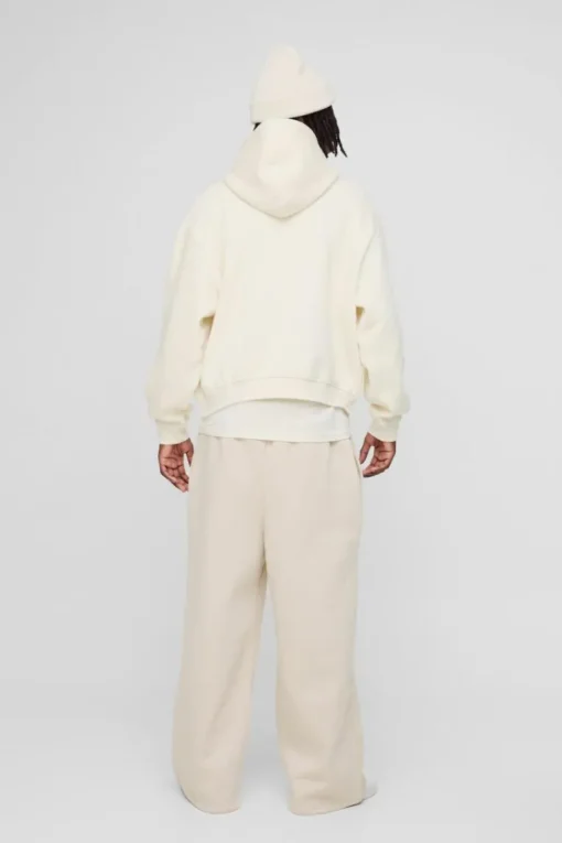 330GSM Oversized Boxy M Flocked Hoodie
