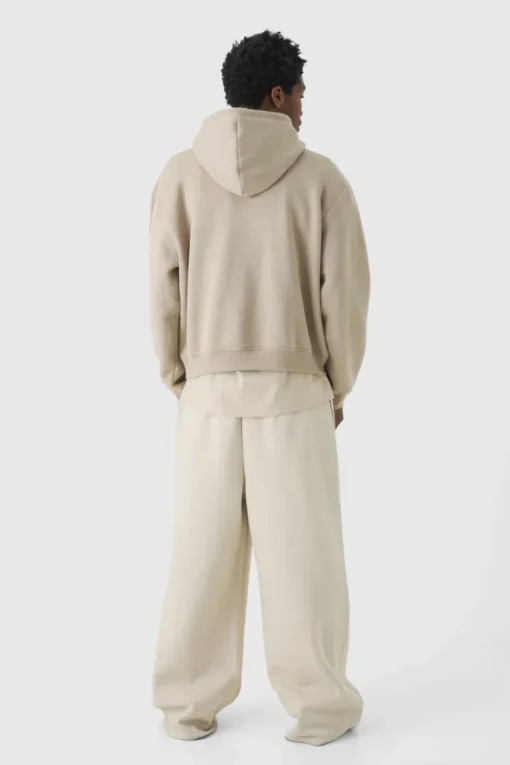330GSM Oversized Boxy M Flocked Hoodie