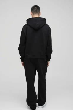 330GSM Oversized Boxy Zip Through Hoodie