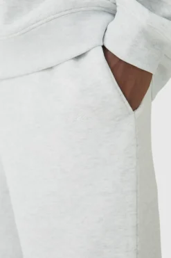 330GSM Plus Regular Fit Man Signature Jogger In Grey Marl