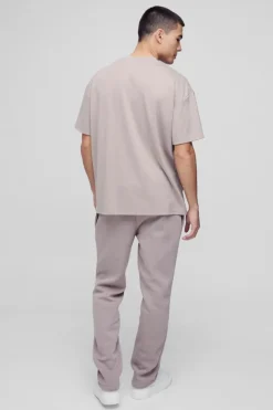 330GSM Straight Leg Basic Jogger With Pintuck