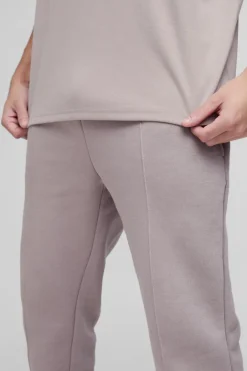 330GSM Straight Leg Basic Jogger With Pintuck