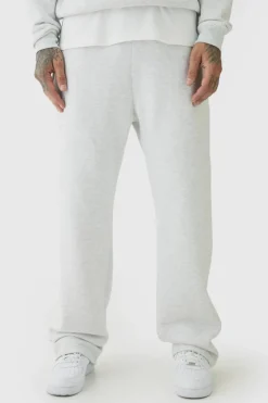 330GSM Tall Straight Leg Fit Jogger In Grey Marl
