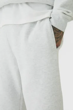 330GSM Tall Straight Leg Fit Jogger In Grey Marl