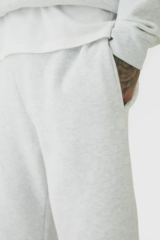 330GSM Tall Straight Leg Fit Jogger In Grey Marl