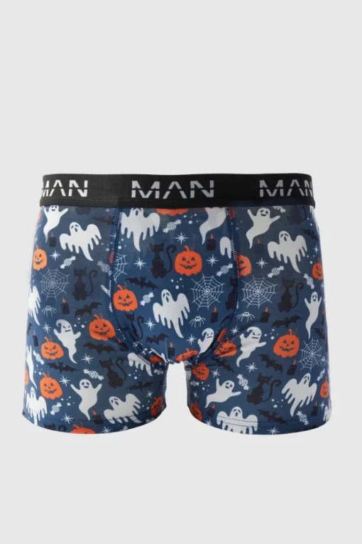 Halloween Spooky Print Boxers