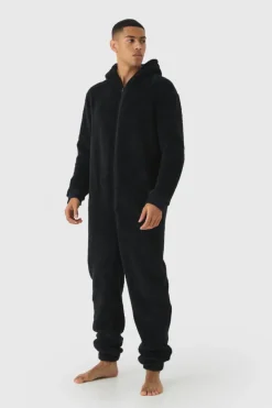 Heavyweight Cuffed Hooded Fleece Onesie