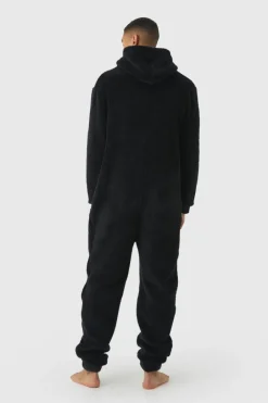 Heavyweight Cuffed Hooded Fleece Onesie