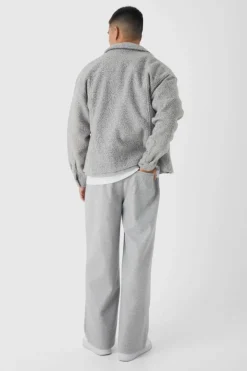 Heavyweight Oversized Boucle Overshirt
