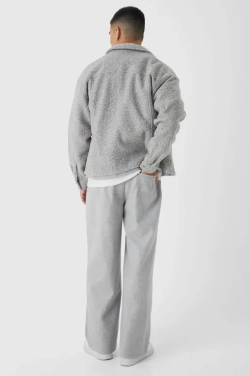 Heavyweight Oversized Boucle Overshirt