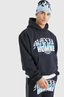 Homme Print Denim Gusset Tracksuit