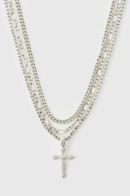 Layered Cross Necklace