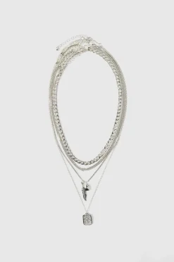Layered Double Pendant Necklace