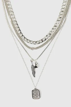 Layered Double Pendant Necklace