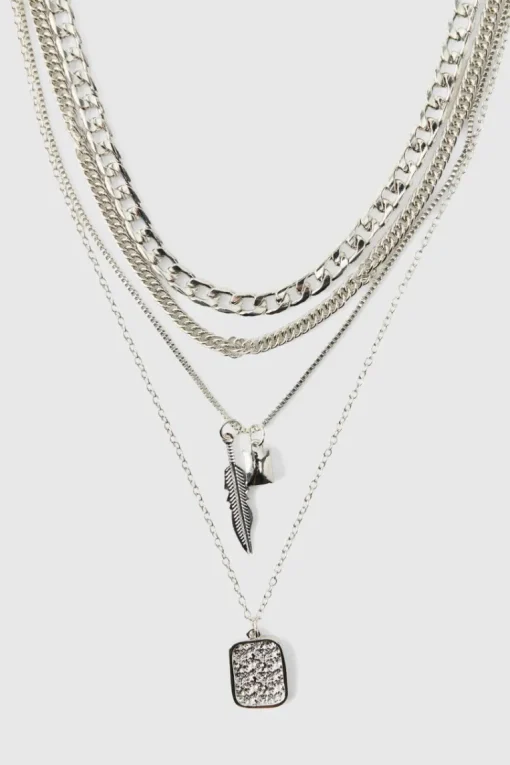 Layered Double Pendant Necklace