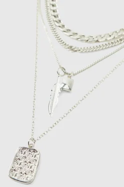 Layered Double Pendant Necklace