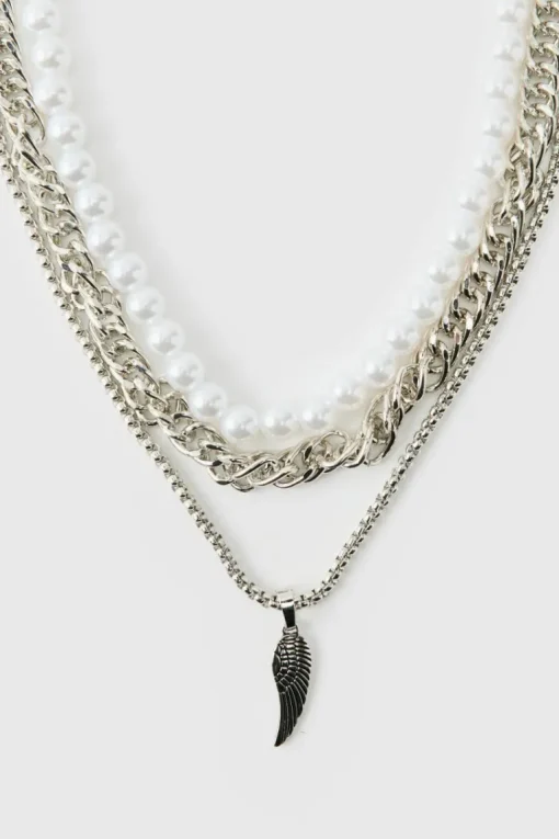 Layered Feather Necklace