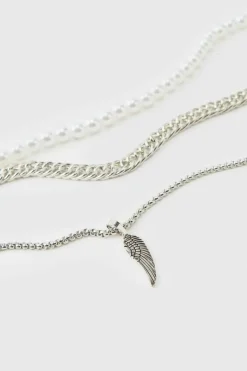Layered Feather Necklace