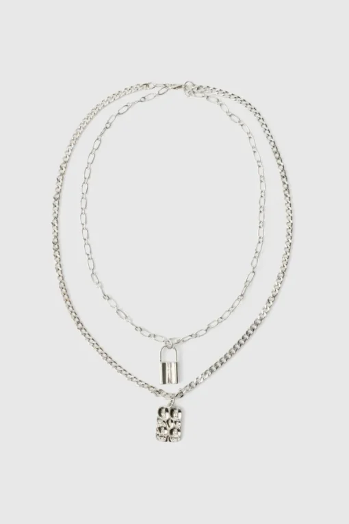 Layered Lock Necklace