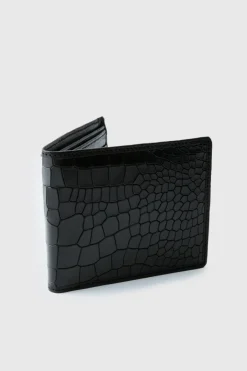 Leather Snake Skin Effect Wallet