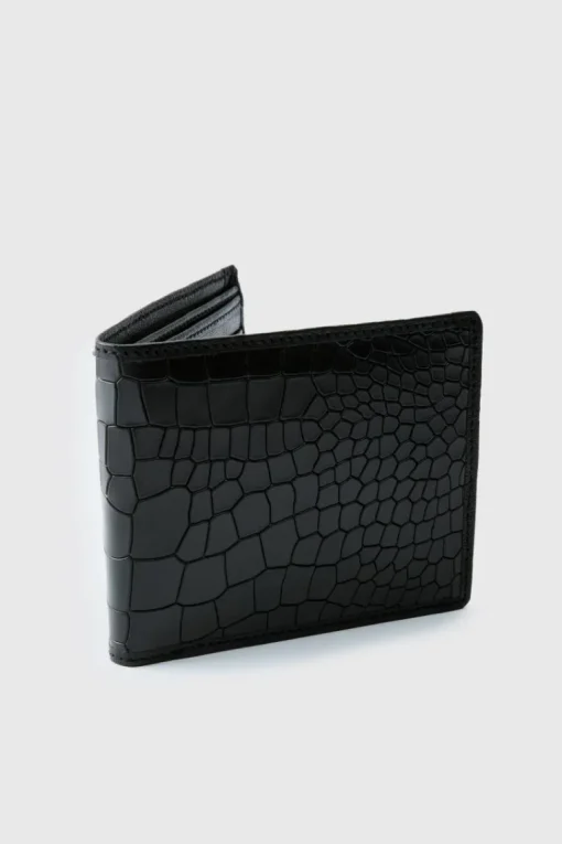 Leather Snake Skin Effect Wallet