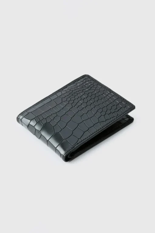 Leather Snake Skin Effect Wallet