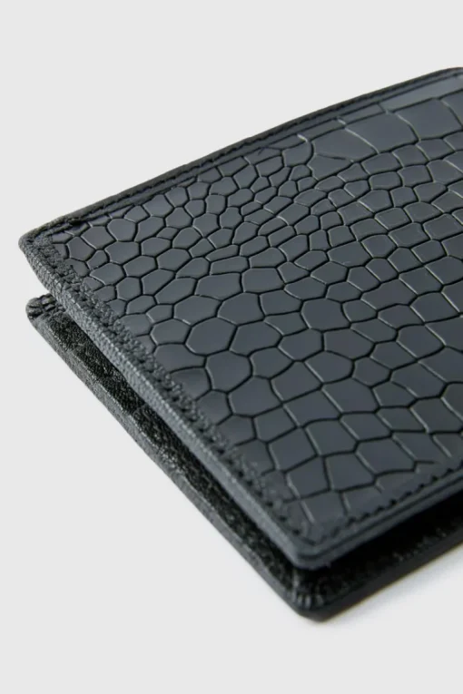 Leather Snake Skin Effect Wallet