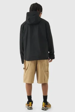 Lightweight Hooded Parka In Black