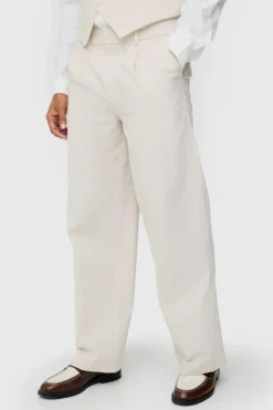 Linen Blend Slim Fit Waistcoat