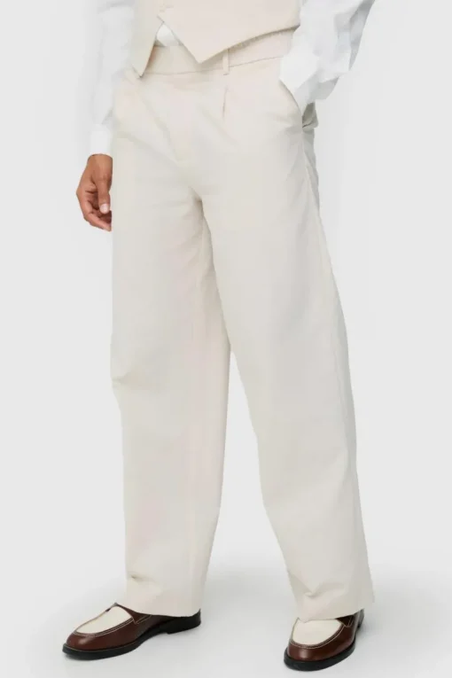 Linen Blend Slim Fit Waistcoat